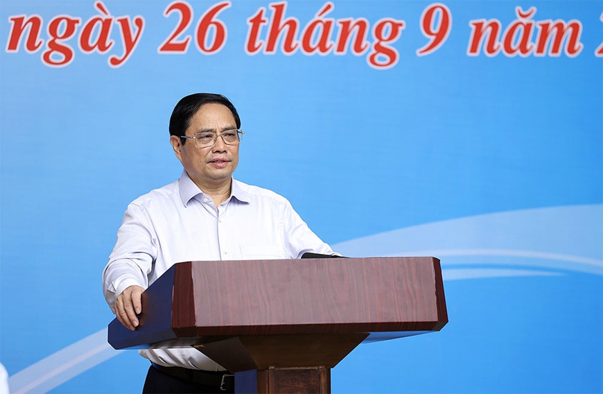 Thủ tướng Chính phủ Phạm Minh Chính chủ trì Hội nghị trực tuyến toàn quốc về đẩy mạnh giải ngân vốn đầu tư công